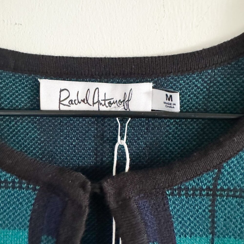 NWT Rachel Antonoff Blackwatch Plaid Clara Cardigan M - Picture 5 of 8